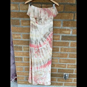 Gypsy 05 Silk Ruffle Maxi Dress XS